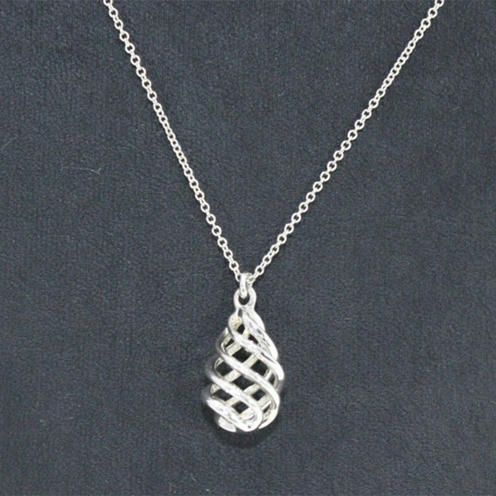 TIFFANY Co Paloma Picasso Luce Pendant Sterling Silver Lantern Silver